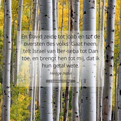 Picture 07 - 1 Kronieken 21:2 NLD - En David zeide tot Joab en tot de oversten des - Bible Verse Picture