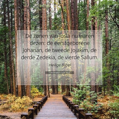 Picture 07 - 1 Kronieken 3:15 NLD - De zonen van Josia nu waren dezen: de - Bible Verse Picture