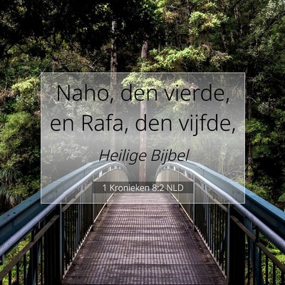 Picture 07 - 1 Kronieken 8:2 NLD - Naho, den vierde, en Rafa, den - Bible Verse Picture