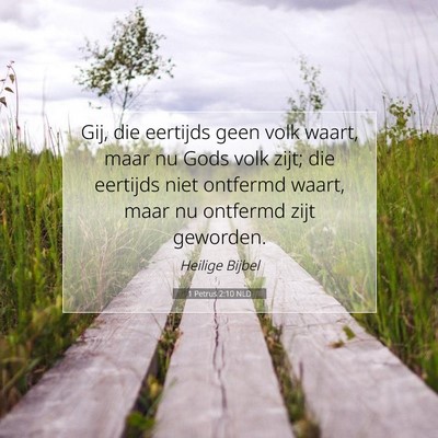 Picture 07 - 1 Petrus 2:10 NLD - Gij, die eertijds geen volk waart, maar nu Gods - Bible Verse Picture