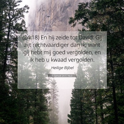 Picture 07 - 1 Samuël 24:17 NLD - (24:18) En hij zeide tot David: Gij zijt - Bible Verse Picture