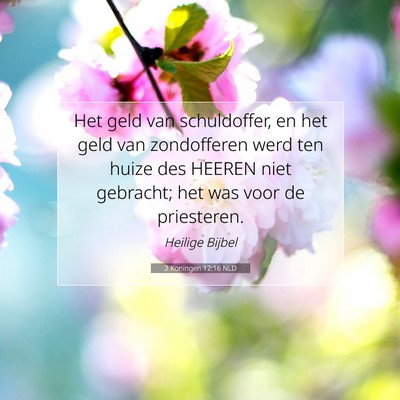 Picture 07 - 2 Koningen 12:16 NLD - Het geld van schuldoffer, en het geld van - Bible Verse Picture