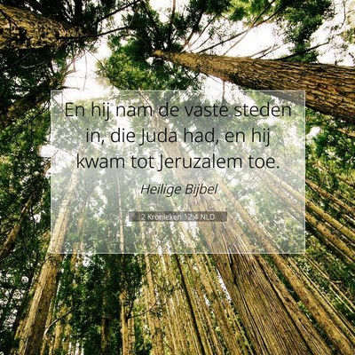 Picture 07 - 2 Kronieken 12:4 NLD - En hij nam de vaste steden in, die Juda had, en - Bible Verse Picture