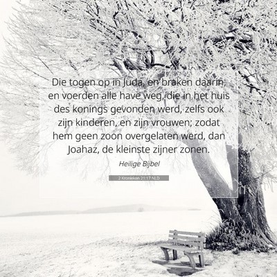 Picture 07 - 2 Kronieken 21:17 NLD - Die togen op in Juda, en braken daarin, en - Bible Verse Picture