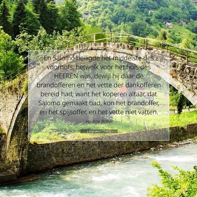 Picture 07 - 2 Kronieken 7:7 NLD - En Salomo heiligde het middelste des voorhofs, - Bible Verse Picture