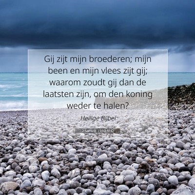 Picture 07 - 2 Samuël 19:12 NLD - Gij zijt mijn broederen; mijn been en mijn vlees - Bible Verse Picture