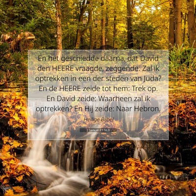 Picture 07 - 2 Samuël 2:1 NLD - En het geschiedde daarna, dat David den HEERE - Bible Verse Picture