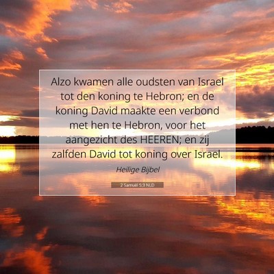 Picture 07 - 2 Samuël 5:3 NLD - Alzo kwamen alle oudsten van Israel tot den - Bible Verse Picture