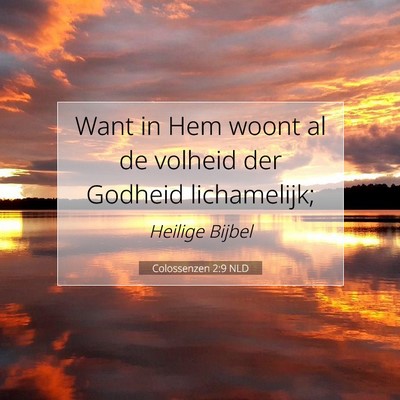 Picture 07 - Colossenzen 2:9 NLD - Want in Hem woont al de volheid der Godheid - Bible Verse Picture