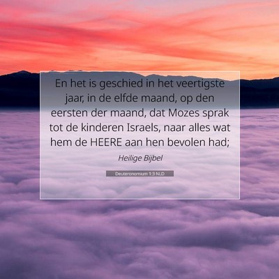 Picture 07 - Deuteronomium 1:3 NLD - En het is geschied in het veertigste jaar, in de - Bible Verse Picture