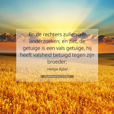 Picture 07 - Deuteronomium 19:18 NLD - En de rechters zullen wel onderzoeken; en ziet, - Bible Verse Picture
