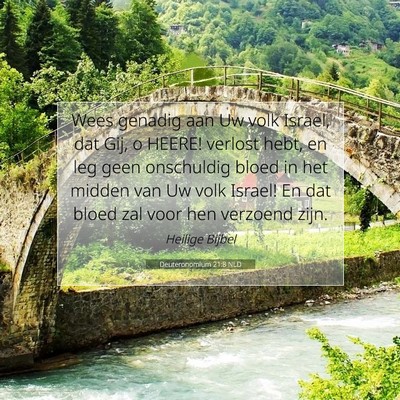 Picture 07 - Deuteronomium 21:8 NLD - Wees genadig aan Uw volk Israel, dat Gij, o - Bible Verse Picture