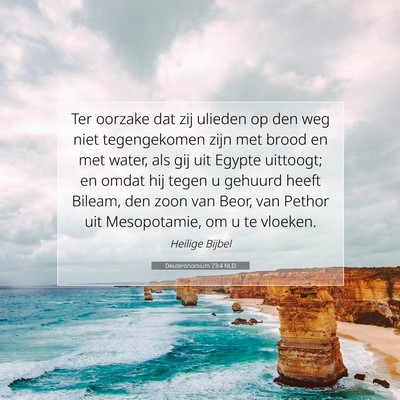 Picture 07 - Deuteronomium 23:4 NLD - Ter oorzake dat zij ulieden op den weg niet - Bible Verse Picture