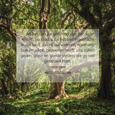 Picture 07 - Deuteronomium 6:10 NLD - Als het dan zal geschied zijn, dat de HEERE, uw - Bible Verse Picture