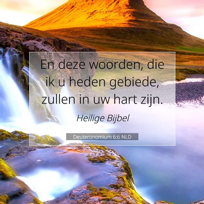 Picture 07 - Deuteronomium 6:6 NLD - En deze woorden, die ik u heden gebiede, zullen - Bible Verse Picture