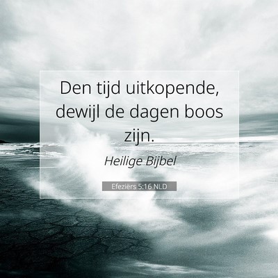 Picture 07 - Efeziërs 5:16 NLD - Den tijd uitkopende, dewijl de dagen boos - Bible Verse Picture