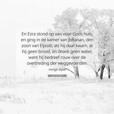 Picture 07 - Ezra 10:6 NLD - En Ezra stond op van voor Gods huis, en ging in - Bible Verse Picture