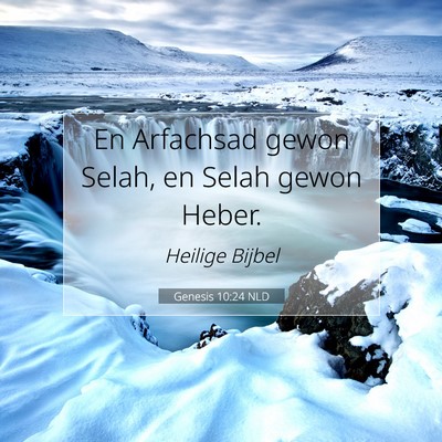 Picture 07 - Genesis 10:24 NLD - En Arfachsad gewon Selah, en Selah gewon - Bible Verse Picture