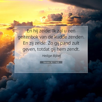 Picture 07 - Genesis 38:17 NLD - En hij zeide: Ik zal u een geitenbok van de kudde - Bible Verse Picture