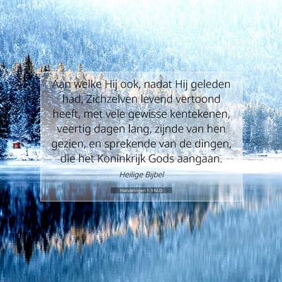 Picture 07 - Handelingen 1:3 NLD - Aan welke Hij ook, nadat Hij geleden had, - Bible Verse Picture