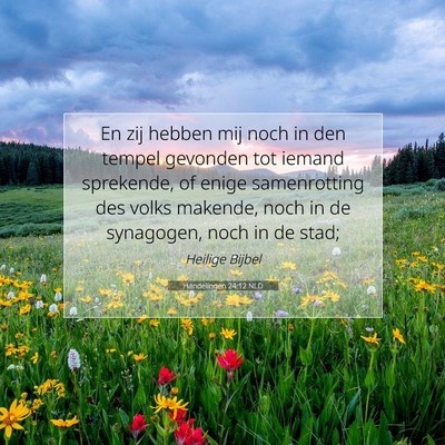 Picture 07 - Handelingen 24:12 NLD - En zij hebben mij noch in den tempel gevonden tot - Bible Verse Picture