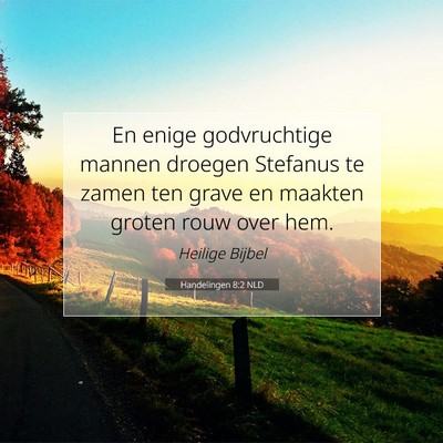 Picture 07 - Handelingen 8:2 NLD - En enige godvruchtige mannen droegen Stefanus te - Bible Verse Picture