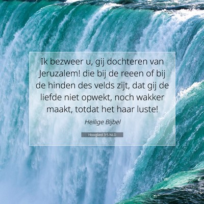 Picture 07 - Hooglied 3:5 NLD - Ik bezweer u, gij dochteren van Jeruzalem! die - Bible Verse Picture