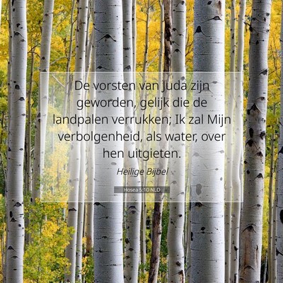 Picture 07 - Hosea 5:10 NLD - De vorsten van Juda zijn geworden, gelijk die de - Bible Verse Picture
