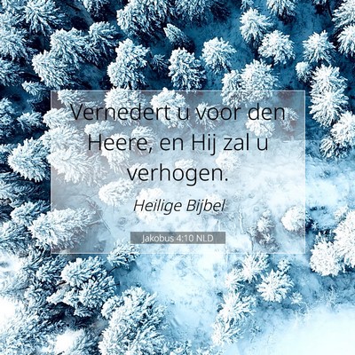 Picture 07 - Jakobus 4:10 NLD - Vernedert u voor den Heere, en Hij zal u - Bible Verse Picture