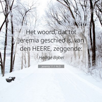Picture 07 - Jeremia 11:1 NLD - Het woord, dat tot Jeremia geschied is, van den - Bible Verse Picture