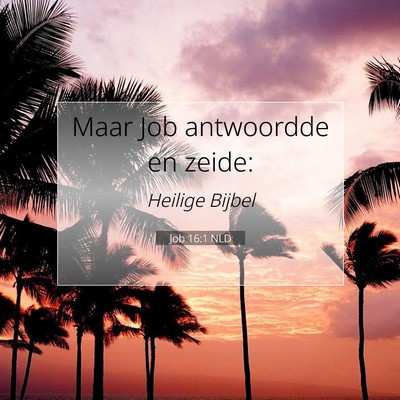 Picture 07 - Job 16:1 NLD - Maar Job antwoordde en - Bible Verse Picture