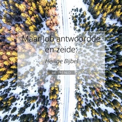 Picture 07 - Job 19:1 NLD - Maar Job antwoordde en - Bible Verse Picture