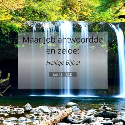Picture 07 - Job 23:1 NLD - Maar Job antwoordde en - Bible Verse Picture