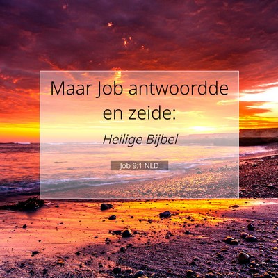 Picture 07 - Job 9:1 NLD - Maar Job antwoordde en - Bible Verse Picture
