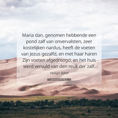 Picture 07 - Johannes 12:3 NLD - Maria dan, genomen hebbende een pond zalf van - Bible Verse Picture