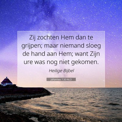 Picture 07 - Johannes 7:30 NLD - Zij zochten Hem dan te grijpen; maar niemand - Bible Verse Picture