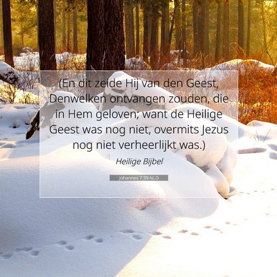 Picture 07 - Johannes 7:39 NLD - (En dit zeide Hij van den Geest, Denwelken - Bible Verse Picture