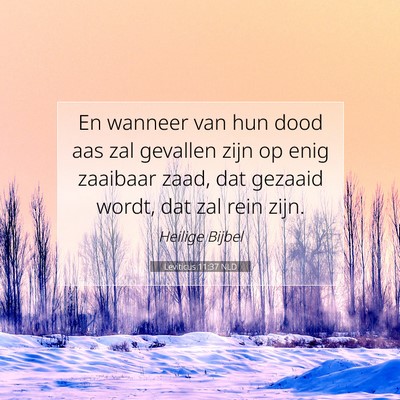 Picture 07 - Leviticus 11:37 NLD - En wanneer van hun dood aas zal gevallen zijn op - Bible Verse Picture