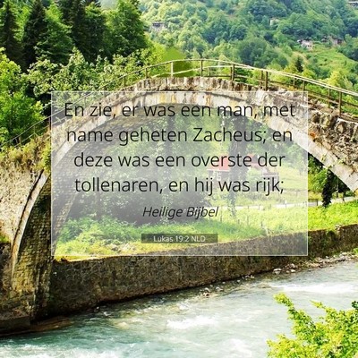 Picture 07 - Lukas 19:2 NLD - En zie, er was een man, met name geheten Zacheus; - Bible Verse Picture