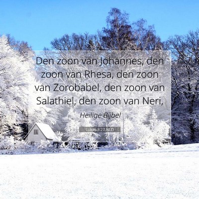 Picture 07 - Lukas 3:27 NLD - Den zoon van Johannes, den zoon van Rhesa, den - Bible Verse Picture