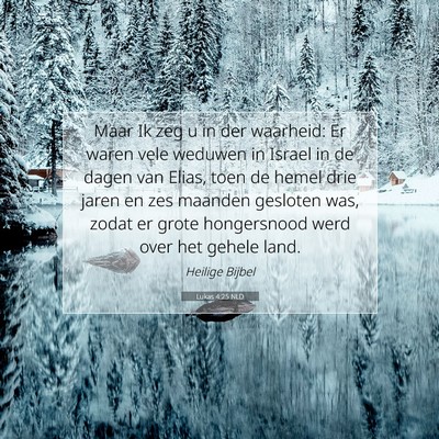 Picture 07 - Lukas 4:25 NLD - Maar Ik zeg u in der waarheid: Er waren vele - Bible Verse Picture
