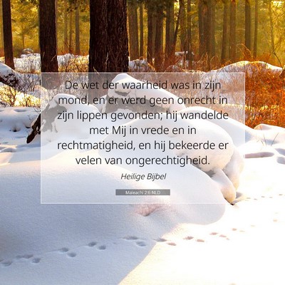 Picture 07 - Maleachi 2:6 NLD - De wet der waarheid was in zijn mond, en er werd - Bible Verse Picture