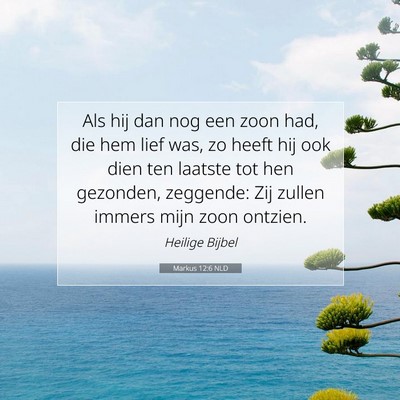 Picture 07 - Markus 12:6 NLD - Als hij dan nog een zoon had, die hem lief was, - Bible Verse Picture