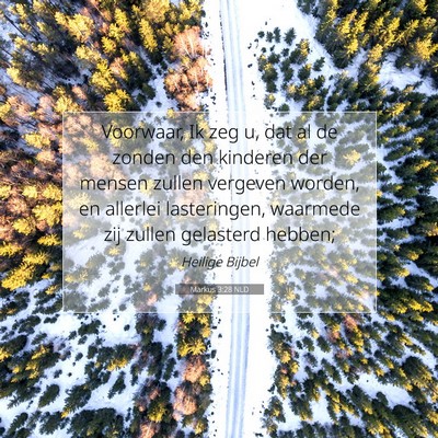 Picture 07 - Markus 3:28 NLD - Voorwaar, Ik zeg u, dat al de zonden den kinderen - Bible Verse Picture