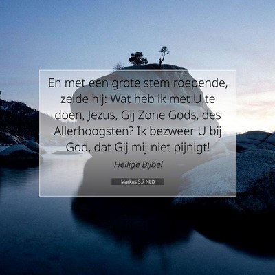 Picture 07 - Markus 5:7 NLD - En met een grote stem roepende, zeide hij: Wat - Bible Verse Picture