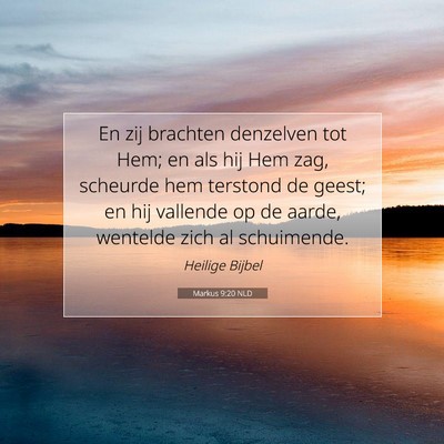 Picture 07 - Markus 9:20 NLD - En zij brachten denzelven tot Hem; en als hij Hem - Bible Verse Picture