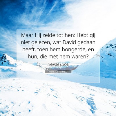 Picture 07 - Mattheüs 12:3 NLD - Maar Hij zeide tot hen: Hebt gij niet gelezen, - Bible Verse Picture
