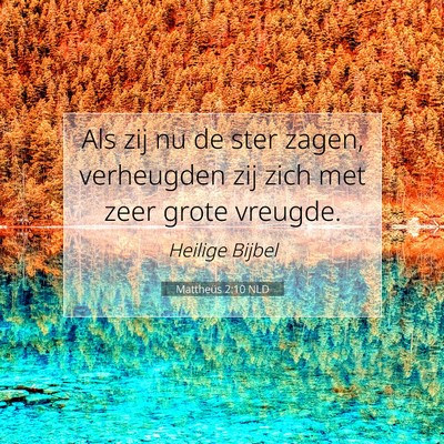 Picture 07 - Mattheüs 2:10 NLD - Als zij nu de ster zagen, verheugden zij zich met - Bible Verse Picture