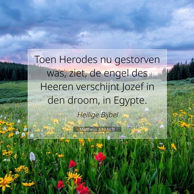 Picture 07 - Mattheüs 2:19 NLD - Toen Herodes nu gestorven was, ziet, de engel des - Bible Verse Picture