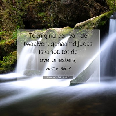 Picture 07 - Mattheüs 26:14 NLD - Toen ging een van de twaalven, genaamd Judas - Bible Verse Picture